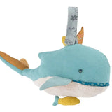 Josephine the Whale, Colorful and practical to hang on the crib with a pretty fastener  Speedy Monkey   