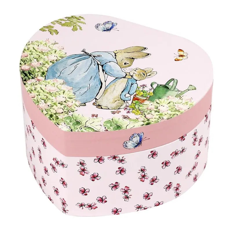 Heart Music Box/Jewelry Box with Peter Rabbit  Trousselier   
