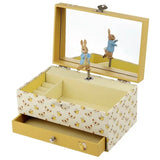 Peter Rabbit Cube Wooden Music Box/Treasure Box  Trousselier   