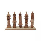 Wooden Montessori Stacking Toy - Natural  Wooden Story   