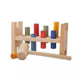 Wooden Rainbow Pound-A-Peg Toy, Montessori Learning Toy  Wooden Story   